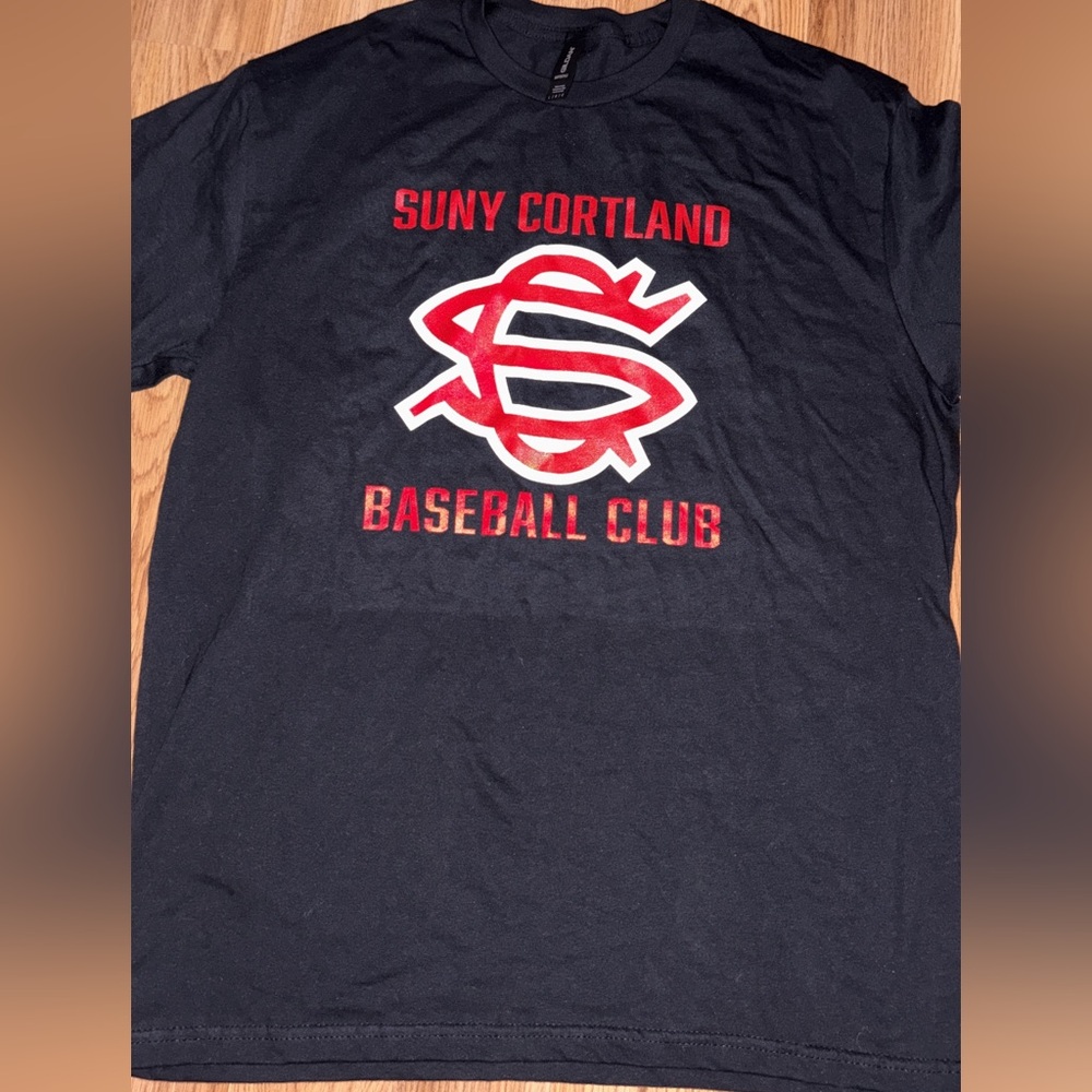 GILDAN SUNY Cortland Baseball Club Black T-Shirt (Size L)